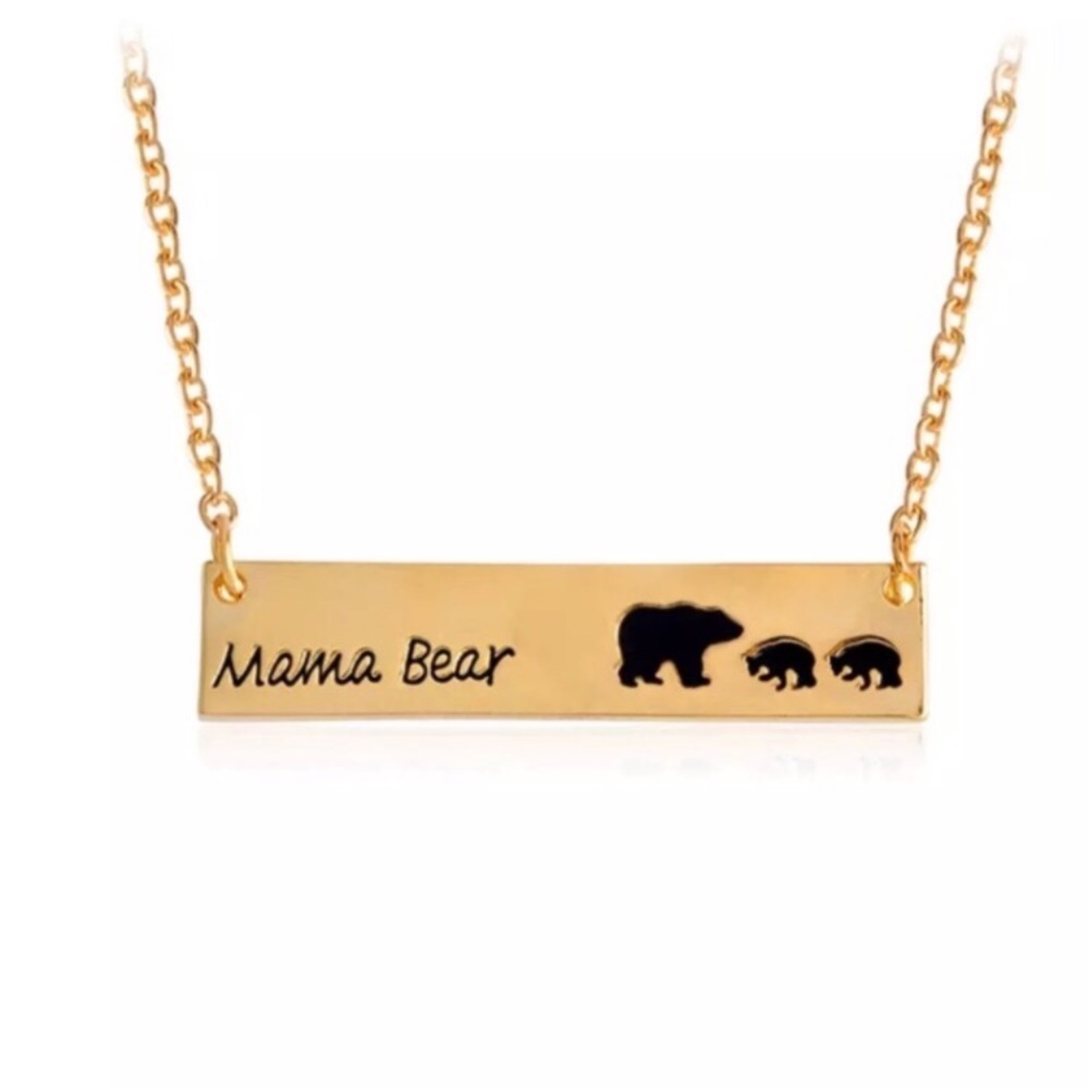 🎉 New Mama Bear Gold Plated Necklace